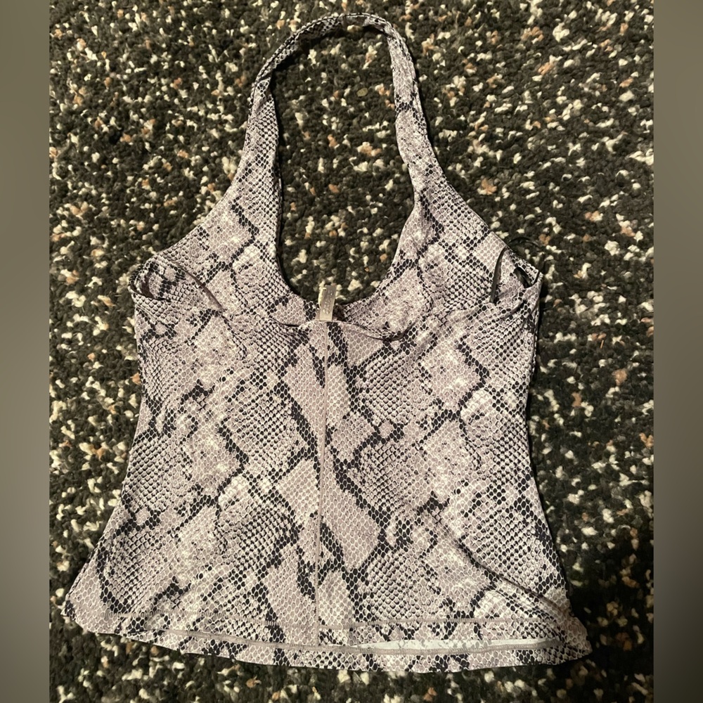 SKIMS Snakeskin Halter Top - Picture 3 of 5